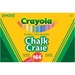 Crayola Dustless Chalk Stick - Assorted - 144 / Box