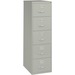 Lorell Fortress Series 26-1/2" Commercial-Grade Vertical File Cabinet - 18" x 26.5" x 61" - 5 x Drawer(s) for File - Legal - Vertical - Security Lock, Heavy Duty, Ball-bearing Suspension - Light Gray - Steel - Recycled