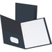 Two-Pocket Folders with Fasteners Dark Blue - box/25