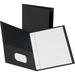 Two-Pocket Folders with Fasteners Black - box/25