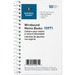 Business Source Side Wirebound Ruled Memo Book - 50 Sheet(s) - Wire Bound - 3" (7.6 cm) x 5" (12.7 cm) Sheet Size - White - 1 Dozen