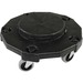 Genuine Joe Round Dolly - 5 Casters - 3" (76.20 mm) Caster Size - Resin - Black - 1 Each