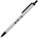 Business Source Retractable Ballpoint Pens - Medium Pen Point - Retractable - Black - Gray Barrel - 1 Dozen