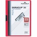 DURABLE DURACLIP Letter Report Cover - 8 1/2" x 11" - 30 Sheet Capacity - 1 Fastener(s) - Vinyl - Red - 1 Each