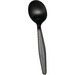 VLB Cornstarch Spoon - 15/Pack - Soup Spoon - 1 x Soup Spoon - Plastic - Black