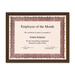 First Base Recognition Certificate Frame - 9.50" x 12" Frame Size - Holds 8.50" x 11" Insert - Desktop - Vertical, Horizontal - 1 Each - Tuscan Cherry