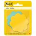 Post-it® Super Sticky Die-Cut Notes - 150 x Assorted - 3" x 3" - Daisy - Yellow, Blue - Self-adhesive - 2 / Pack