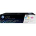 HP 126A (CF341A) Original Toner Cartridge - Tri-pack - Laser - 1000 Pages - Assorted - 3 / Box