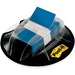 Post-it® Flags in Desk Grip Dispenser - 200 - 1" x 1.75" - Rectangle - Unruled - Blue - Removable, Self-adhesive - 200 / Pack