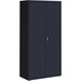 Lorell Fortress Series Storage Cabinet - 36" x 18" x 72" - 5 x Shelf(ves) - Recessed Locking Handle, Hinged Door, Durable - Black - Powder Coated - Steel - Recycled