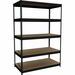 Lorell Riveted Steel Shelving - 72" Height x 48" Width x 24" Depth - Rust Resistant - 28% Recycled - Steel - 1 Each