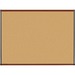 Lorell Bulletin Board - 48" (1219.20 mm) Height x 36" (914.40 mm) Width - Natural Cork Surface - Self-healing, Durable - Mahogany Wood Frame - 1 Each