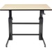 Ergotron WorkFit-D, Sit-Stand Desk (Birch Surface) - Birch Rectangle Top - 29.48 kg Capacity - Adjustable Height - 30.6" to 50.6" Adjustment x 47.6" Table Top Width x 23.5" Table Top Depth - 50.6" Height - Black - 1 Each