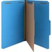 Nature Saver 2/5 Tab Cut Legal Recycled Classification Folder - 8 1/2" x 14" - 2" Fastener Capacity for Folder, 2" Fastener Capacity, 2" Fastener Capacity - Top Tab Location - Right of Center Tab Position - 1 Divider(s) - Dark Blue - 100% Recycled - 10 / 