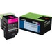 Lexmark Unison 801HM Toner Cartridge - Laser - High Yield - 3000 Pages Magenta - Magenta - 1 Each