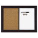 Quartet Espresso Combination Dry Erase/Cork Board - 17" (431.80 mm) Height x 23" (584.20 mm) Width - Natural Cork Surface - Magnetic, Fade Resistant - 1 Each