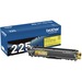 Brother TN225Y Toner Cartridge - Laser - High Yield - 2200 Pages - Yellow - 1 Each