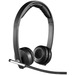 Logitech Wireless Headset H820e - Stereo - Wireless - DECT - 328.1 ft - 150 Hz - 7 kHz - Over-the-head - Binaural - Circumaural - Bi-directional Microphone - Noise Canceling