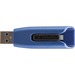Verbatim 32GB Store 'n' Go V3 Max USB 3.0 Flash Drive - Blue - 32 GB - USB 3.0 - Blue - Lifetime Warranty - 1 Pack