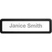 Lorell Recycled Plastic Cubicle Nameplate - 1 Each - 0.91" (23.11 mm) Width x 2.68" (68.07 mm) Height - Plastic - Black