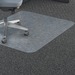 Lorell Big & Tall Chairmat - Carpeted Floor - 36" (914.40 mm) Width x 48" (1219.20 mm) Depth - Rectangular - Polycarbonate - Clear - 1Each