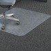 Lorell Rectangular Straight Edge Carpet Chairmats - Carpet - 46" (1168.40 mm) Width x 60" (1524 mm) Depth - Rectangle - Polycarbonate - Clear