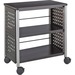 Safco Scoot Personal Contemporary Design Bookcase - 25" x 15.5" x 27" - 2 Shelve(s) - Material: Steel, Particleboard - Finish: Black, Laminate, Powder Coated