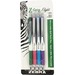Zebra Pen Z-Grip Flight Ballpoint Pen - Bold Pen Point - 1.2 mm Pen Point Size - Retractable - Assorted - Plastic Barrel - 4 / Pack