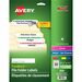 Avery® TrueBlock File Folder Label - 3 7/16" x 21/32" Length - Permanent Adhesive - Laser, Inkjet - Assorted - 30 / Sheet - 300 / Pack