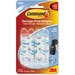Command Mini Clear Hooks with Clear Strips - 225 g Capacity - Clear, Clear - 1 / Pack