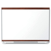 Quartet Display Board - 48" (1219.20 mm) Height x 96" (2438.40 mm) Width - Mahogany Surface - 1 Each