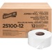 Genuine Joe Jumbo Roll Bath Tissues - 2 Ply - 3.3" x 1000 ft - 9" (228.60 mm) Roll Diameter - 3.30" (83.82 mm) Core - White - 12 / Carton