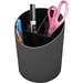 Deflecto Sustainable Office Recycled Large Pencil Cup - 5.63" (142.90 mm) x 4.38" (111.13 mm) x 4.38" (111.25 mm) - 1 Each - Black