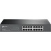 TP-Link 16-Port Gigabit Easy Smart Switch - 16 Ports - Manageable - Gigabit Ethernet - 10/100/1000Base-T - 2 Layer Supported - 10.22 W Power Consumption - Twisted Pair - 1U High - Desktop, Rack-mountable