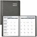Blueline Blueline Net Zero Carbon 14-Month Monthly Planner - Julian Dates - Monthly, Daily - December 2023 - January 2025 - 1 Month Single Page Layout - Twin Wire - Black - 9.3" Height x 7.3" Width - Soft Cover, Flexible Cover, Eco-friendly, Bilingual - 1