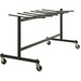 Lorell Folding Chair Dolly - x 68" Width x 30.8" Depth x 35.8" Height - Black Steel Frame - Black - For 42 Devices - 1 Each
