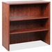 Lorell Essentials Series Stack-on Bookshelf - 36" x 15" x 36" - 2 x Shelf(ves) - Lockable - Cherry, Laminate - MFC, Polyvinyl Chloride (PVC) - Assembly Required