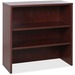 Lorell Essentials Series Stack-on Bookshelf - 36" x 15" x 36" - 2 x Shelf(ves) - Stackable - Mahogany, Laminate - MFC, Polyvinyl Chloride (PVC) - Assembly Required
