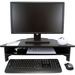 Victor High Rise Monitor Stand - 7.50" (190.50 mm) Height x 27" (685.80 mm) Width x 11.50" (292.10 mm) Depth - Wood, Laminate - Black