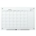 Quartet Infinity Magnetic Glass Dry Erase Calendar Board - 1 Month Single Page Layout - Durable, Ghost Resistant, Stain Resistant, Scratch Resistant, Dent Resistant, Marker Tray - 1 Each