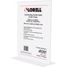 Lorell Double-sided Acrylic Frame - 1 Each - 8.50" (215.90 mm) Holding Width x 11" (279.40 mm) Holding Height - Rectangular Shape - Acrylic - Clear