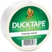 Duck Color Tape - White - 20 yd (18.3 m) Length x 1.88" (47.8 mm) Width - 1 Each - White