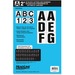Headline ID & Specialty Labels - Skill Learning: Project, Art & Design, Alphabet, Number - 46 x Number, 188 x Letter Shape - Self-adhesive - Permanent Adhesive, Water Proof - 2" (50.8 mm) Height - Black, White - Vinyl - 1 / Pack