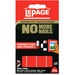 LePage No More Nails Mounting Tape Permanent Strips - 1.57" (40 mm) Length x 0.79" (20 mm) Width - Permanent Adhesive Backing - For Tile, Metal, Wood, Stone, Glass, Plastic, Decoration - 10 / Pack - Red
