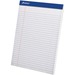 TOPS Perforated Letter-size Wide-ruled Pads - 50 Sheets - Letter - 8 1/2" x 11" - 11.75" (298.45 mm) x 8.50" (215.90 mm) - White Paper - Micro Perforated, Rigid, Chipboard Backing, Easy Tear - 1 Each