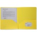 2-pocket Poly Portfolio Letter Yellow - each