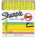 Sharpie SmearGuard Tank Style Highlighters - Narrow, Wide Marker Point - Chisel Marker Point Style - Fluorescent Yellow - 36 / Pack