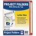 C-Line Letter Project File - 8 1/2" x 11" - Assorted, Clear - 10 / Pack