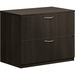 HON Lateral File, 2 Drawers - 35.5" x 22"29" , 1" Top - 2 x File Drawer(s) - Square Edge - Finish: Espresso, Thermofused Laminate (TFL) - For File Storage
