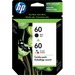 HP 60 Original Inkjet Ink Cartridge - Black, Tri-color - 2 / Pack - 200 Pages Black, 165 Pages Tri-color